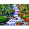 Diamantové maľovanie Norimpex 40x30 cm Kúzlo horských vodopádov