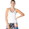 Dámsky top Lucky in Love Tropical Sublime With Bra Tank - white - Biely (XS)