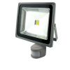 LED reflektor Classic PIR COB 50W sivý, 5500K, 3500lm, kábel