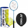 Badmington pre deti - Yonex Badminton Rocket B 4000 Blue + AC X3 (Yonex Badminton Rocket B 4000 Blue + AC X3)