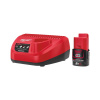 TULS MILWAUKEE M12™ NRG-201 SADA AKUMULÁTOR A NABÍJAČKA