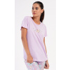 Vienetta Dámske pyžamo kapri Viola: světle fialová XXL