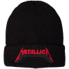 Čapica Metallica - Red Logo Shadow, Unisex,Čierna,Univerzálna