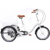 Tfcflplus 728 20 biely bicykel (20 -inch Tri -kolie dospelý dospelý)