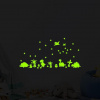 Fluorescenční svítící samolepka na zeď - dinosauři