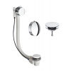Silfra MODEL D6 vaňová súprava s napúšťaním, bovden, dĺžka 675mm, zátka 72mm, chróm SPH D63160051