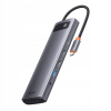 BASEUS HUB adaptér 12v1 Typ C WKWG020213/BS-OH037 0,2 m sivý