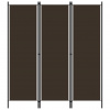 vidaXL 3-panelový paraván hnedý 150x180 cm - Hnedá - 99568-61714