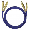cinch audio kabel [2x cinch zástrčka - 2x cinch zástrčka] 2.00 m modrá pozlacené kontakty Oehlbach NF 1 Master