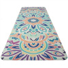 YATE Yoga mat přírodní guma VZOR I, 1 mm růžová modrá