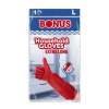 BONUS Latexové rukavice, extra dlhé, 38 cm, veľkosť L, BONUS, červené