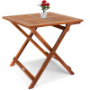Casaria Alek 105897 Odkladací stolík z akáciového dreva 70x70x73cm