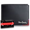 Pánska peňaženka Pierre Cardin Prírodná koža čierna a červená horizontálna RFID SECURE Certifikát
