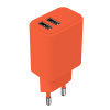 AppleMix Nabíjačka SETTY 2x USB-A - 2,4A - oranžová