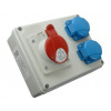 SEZ DK Rozvodnica IP 54 - 1x16A/4P/ 400V + 2x 250V ROSP 1630