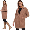Fashionweek Vlnený kabát z alpaky tc830 Farba: Camel, Veľkosť: Universal