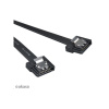 AKASA kabel Super slim SATA3 datový kabel k HDD,SSD a optickým mechanikám, černý, 15cm AK-CBSA05-15BK