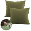 Obliečka na vankúš - Vankúš na spanie Miloli 70 x 80 cm (Olivové vankúše - 2 kusy 70x80 cm)