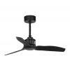 FARO Barcelona | FARO 33424WT - Stropný ventilátor JUST FAN S priemer 81 cm čierny Wi‑Fi Tuya + diaľkové ovládanie | 33424WT