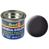 Revell - Barva emailová 14ml - č. 6 matná dehtově černá (tar mat), 32106