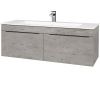 Dreja Umývadlová skrinka ASTON SZZ2 120 - D01 Betón / Úchytka T07 / D01 Betón