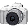 Canon EOS R50 biely + RF-S 18 – 45 mm f/4,5 – 6,3 IS STM 5812C013