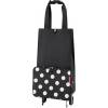 Taška na kolieskach Foldabletrolley s bielymi bodkami