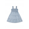 Dievčenské šaty Levi's BABY DOLL SMOCKED DRESS mini, áčkový strih, 3EM227 modrá 110