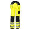 PORTWEST HI-VIS PW306 / Reflexné strečové nohavice, 12 vreciek - HV žltá/čierna UK 32/EU 48