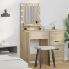 zahrada-XL Toaletný stolík Sonoma dub 50 x 41 x 135 cm Kompozitné drevo 865120