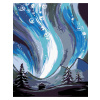 Diamantové maľovanie - POLÁRNA ŽIARA Rámovanie: bez rámu a bez vypnutia plátna, Rozmer: 40x50 cm