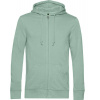 B&C | Inspire Zipped Hood, Pánska mikina s kapucňou, zelená sage, S