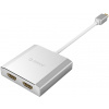 Rozbočovač ORICO Mini DP 1.2 (M) do Dual HDMI (F) Adapter Silver (ORICOXD-MDF2H4-SV-BP)