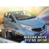 Plexi, ofuky Nissan Note II E12 5D 2013 =>, hatchback, přední 2ks