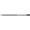 FABER-CASTELL ceruzka GRIP 2001 HB - strieborná s gumou