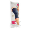 GENUMEDI BANDÁŽ KOLENNÁ s patelárnou pelotou, silikónový prstenec na patelu, veľkosť 4, strieborná 1x1 ks