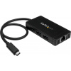 StarTech.com HB30C3A1GE, Kábel, USB, Ethernet, 1000 Mbit/s, Čierna