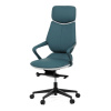 Autronic BONTEC Kancelárske kreslo, synchrónny mechanizmus, sivá ekokoža, KA-T8426 GREY Farba: Modrá