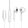 Káblové GOLF slúchadlá 1.2m Typ-C - Biela