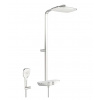 Hansa Emotion Sprchový set s termostatom, 36x22 cm, 3 prúdy, biela/chróm 5865017182
