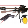 Detská zbraň - Sniper Rifle Gun Set Laser guľa 94cm (Detská zbraň - Sniper Rifle Gun Set Laser guľa 94cm)