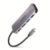 AXAGON HMC-HCR3A, USB 3.2 Gen 1 hub, 3x USB-A porty, HDMI 4k/30Hz, SD/microSD, USB-C kábel 20cm Axagon