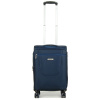 Malý kabínový kufor na kolieskach ľahký látkový 55x40x20 35l Airtex 825 tmavo modrá