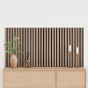 vidaXL akustické nástenné panely 2 ks lamelové 60,5x60 cm dubová dyha 42002580