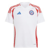 adidas Chile Away Shirt 2024 Junior White 7-8 Years