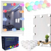 LED svetlá na zrkadlo, toaletný stolík, na make-up, 3 farby, 10 úrovní jasu, USB