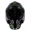 Oxdog XGUARD HELMET čierna / zelená, Senior - 52 cm a viac, čierna