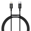 NONAME Baseus CATLYS-A01 Superior Fast Charging Datový Kabel USB-C to Lightning 20W 1m Black 6953156205307