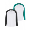 Boys Organic Oversized Raglan Longsleeve 2-Pack 122/128