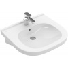 Villeroy & Boch Vita umývadlo 56x55 cm polokrúhly klasické umývadlo pre zdravotne postihnutých biela 41195501